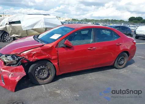 2016 Toyota Corolla Le z USA, uszkodzony, nr VIN 5YFBURHE5GP429880